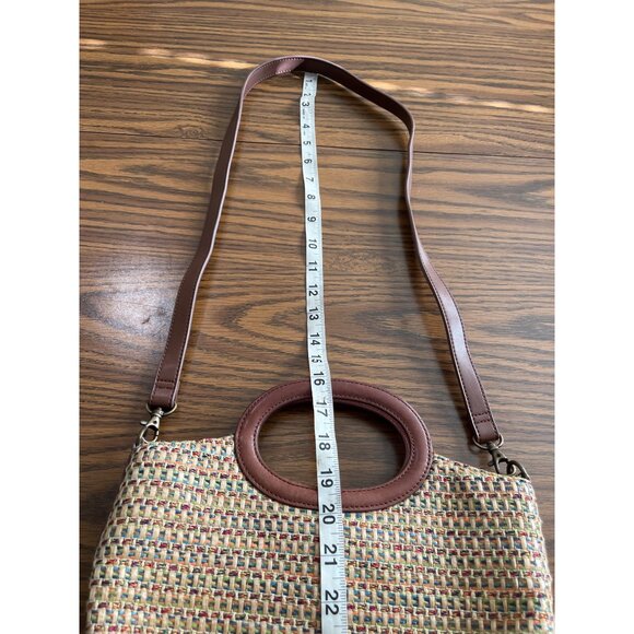 Fossil short handle woven bag with removable shoulder strap - Picture 5 of 10